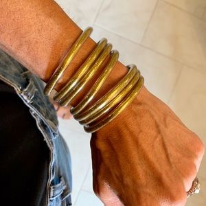 BudhaGirl Inspired bracelets—set of 7 gold